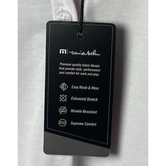 Travis‎ Mathew Chicago Booth Golf Club Polo Shirt White Medium NWT - Picture 6 of 9